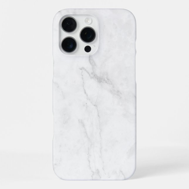  Weißer Marmor iPhone Hülle (Rückseite)