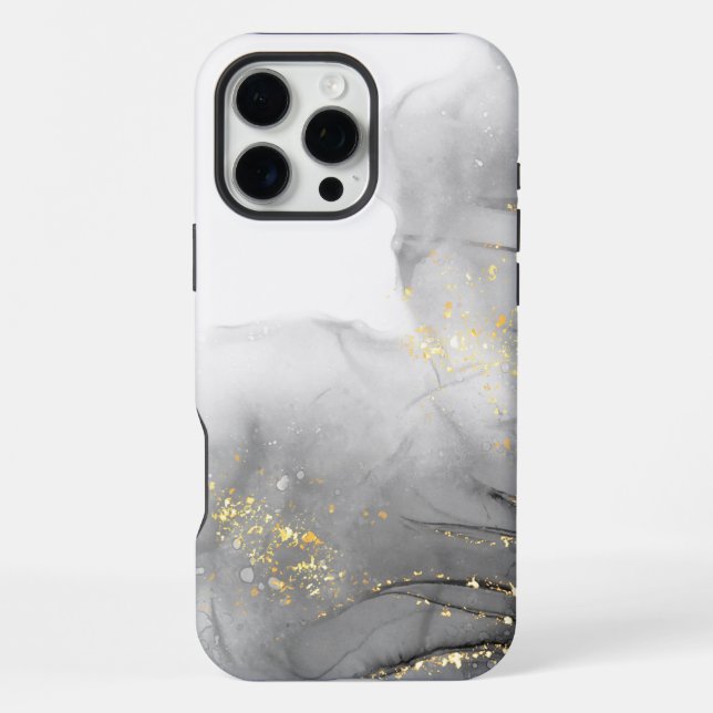 Weißer Marmor iPhone Hülle (Rückseite)