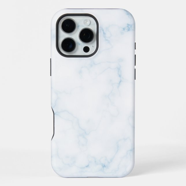 Weißer Marmor iPhone Hülle (Rückseite)