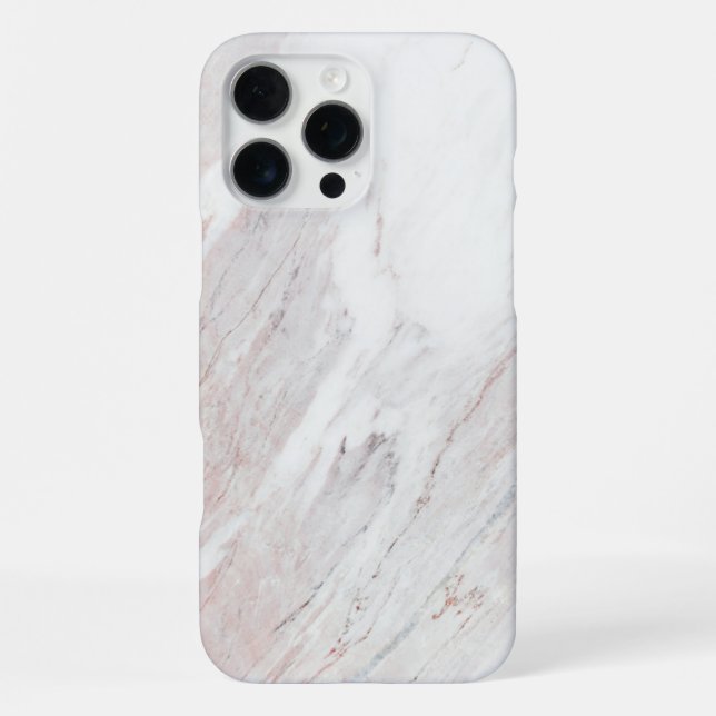 Weißer Marmor iPhone Hülle (Rückseite)