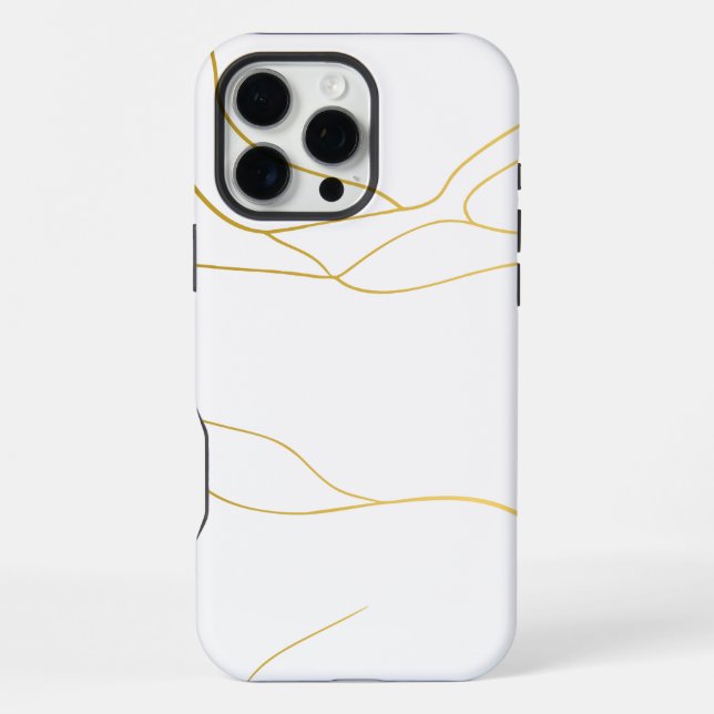 Weißer Marmor iPhone Hülle (Rückseite)