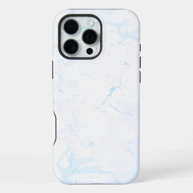 Weißer Marmor iPhone Hülle (Rückseite)