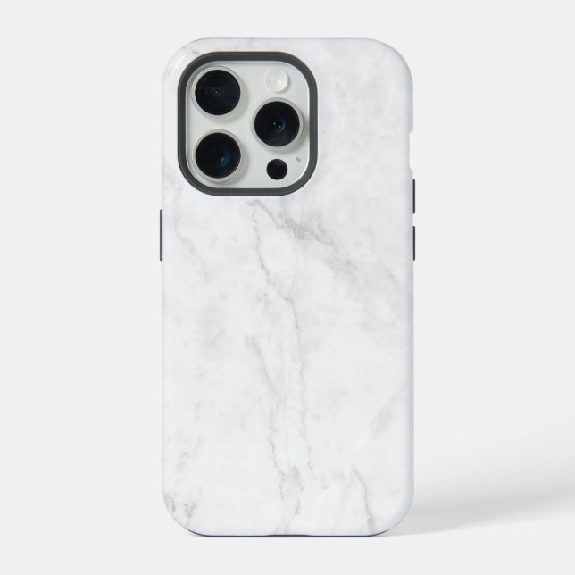  Weißer Marmor iPhone Hülle (Rückseite)