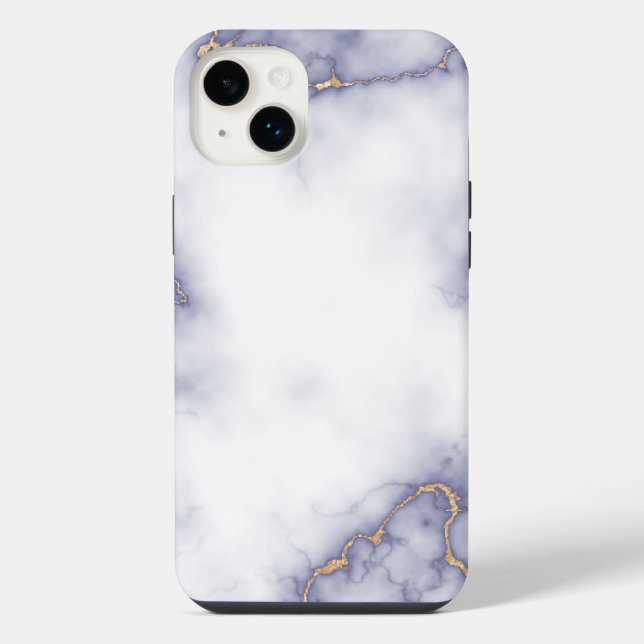 Weißer Marmor iPhone Hülle (Rückseite)