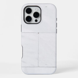 Weißer Marmor iPhone 16 Pro Max Hülle