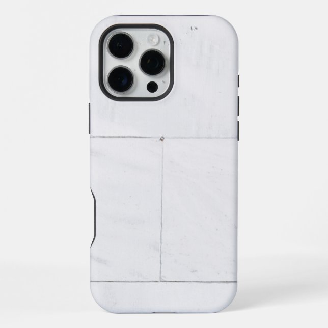 Weißer Marmor iPhone Hülle (Rückseite)