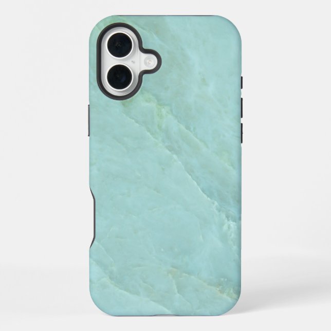 Weißer Marmor iPhone Hülle (Rückseite)
