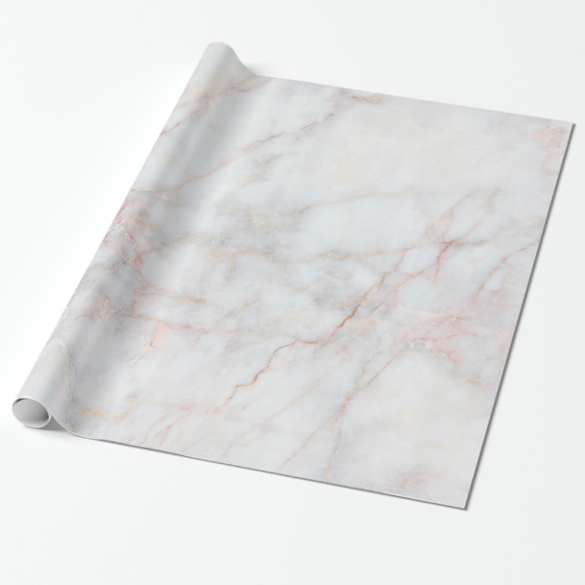 Weißer Marmor IV Geschenkpapier (Ungerollt)