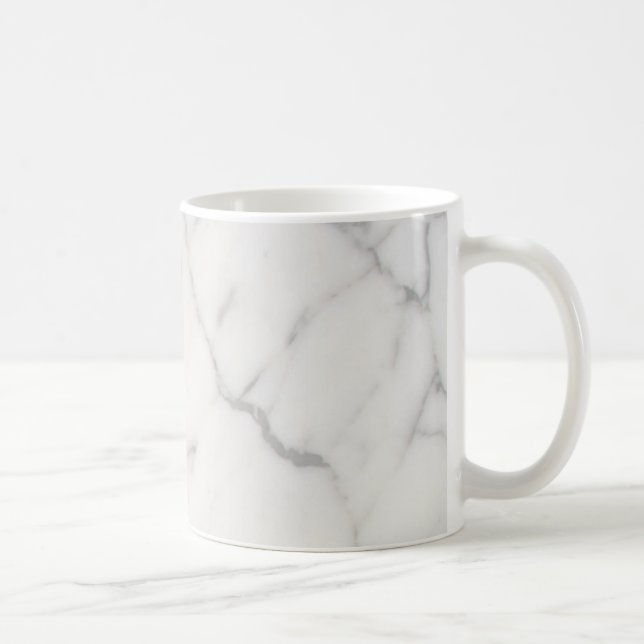 Weißer Marmor Kaffeetasse (Rechts)