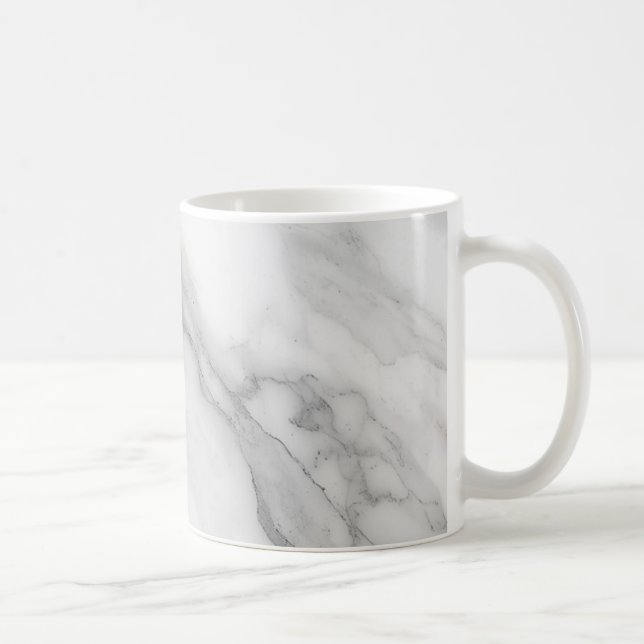 Weißer Marmor Kaffeetasse (Rechts)