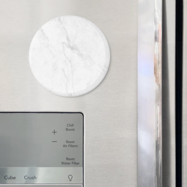  Weißer Marmor Magnet (In Situ (Kühlschrank))