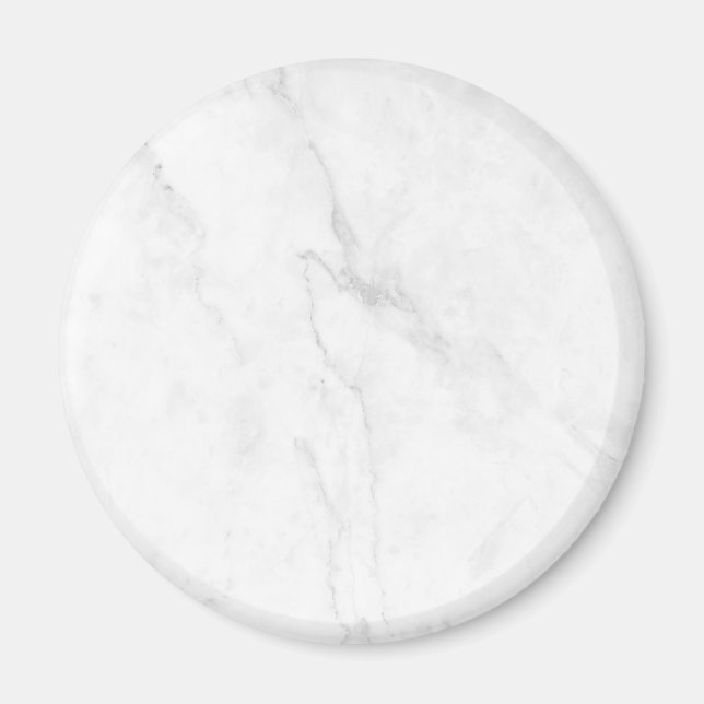 Weißer Marmor Magnet (Vorne)