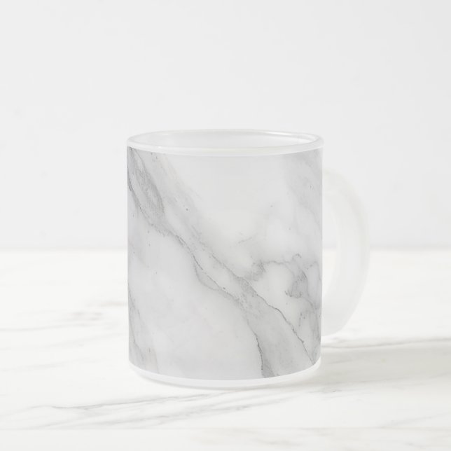 Weißer Marmor Mattglastasse (VorderseiteRechts)