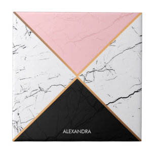 Weißer Marmor mit goldenen Linien Fliese