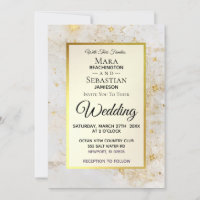 ~ Weißer Marmor mit Star Dust Gold Glitzer