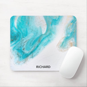 Weißer Marmor Mousepad