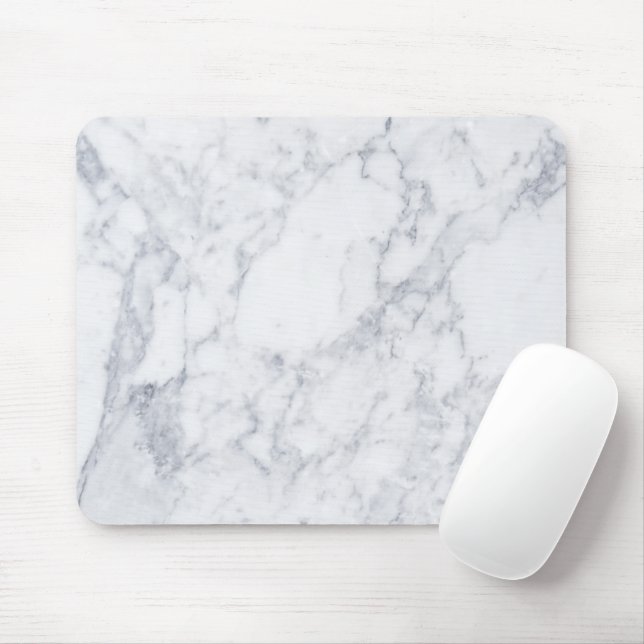 Weißer Marmor Mousepad (Mit Mouse)