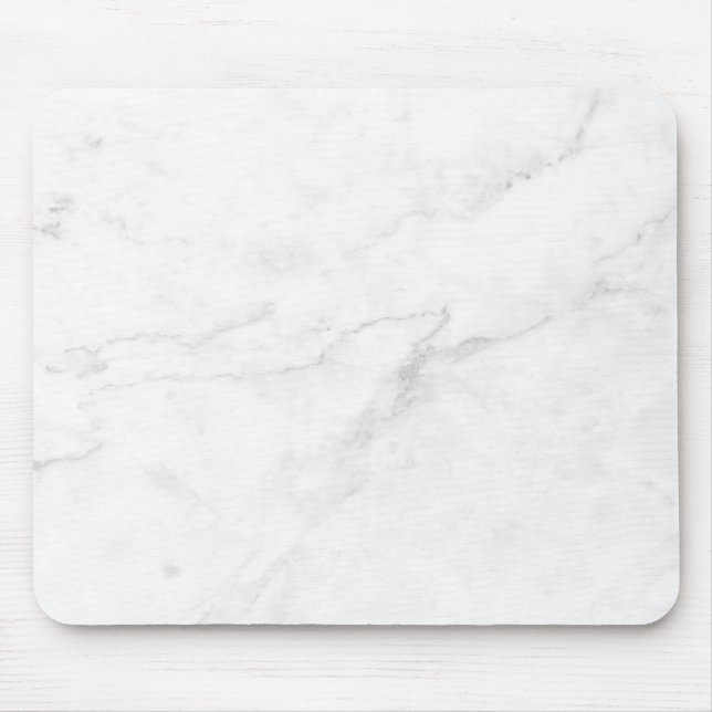 Weißer Marmor Mousepad (Vorne)