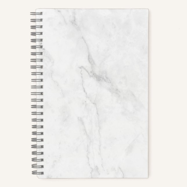  Weißer Marmor Notizbuch (Vorderseite)