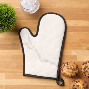 Weißer Marmor Ofenhandschuh