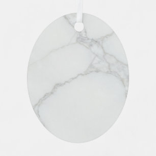 Weißer Marmor Ornament Aus Metall