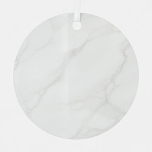Weißer Marmor Ornament Aus Metall
