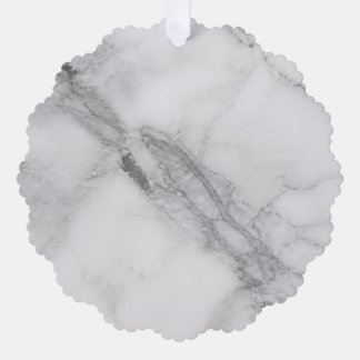 Weißer Marmor Ornament Karte