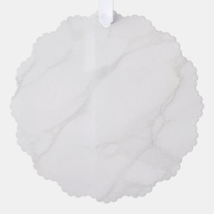 Weißer Marmor Ornament Karte
