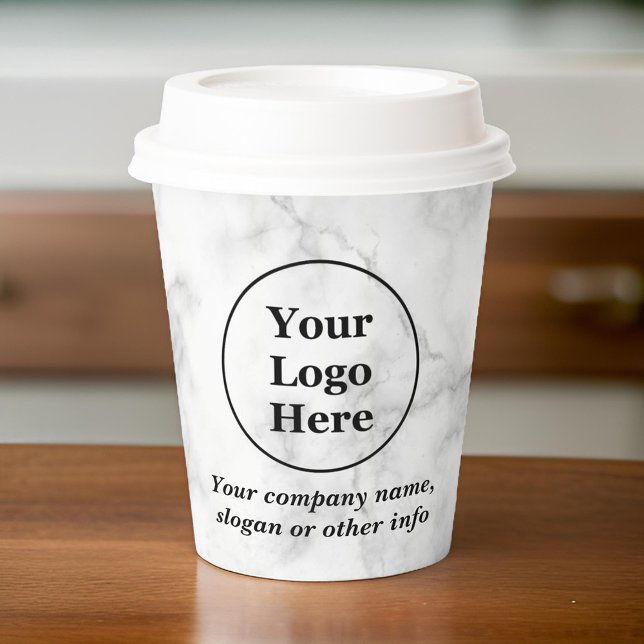 Weißer Marmor Pappbecher (Von Creator hochgeladen)