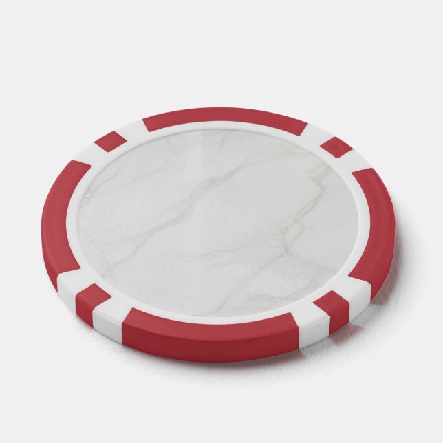 Weißer Marmor Pokerchips (Einzeln)