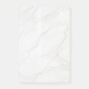 Weißer Marmor Post-it Klebezettel