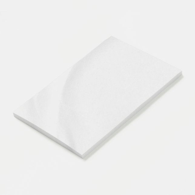 Weißer Marmor Post-it Klebezettel (angewinkelt)