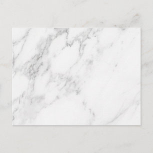 Weißer Marmor Postkarte