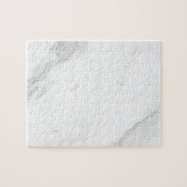Weißer Marmor Puzzle (Horizontal)