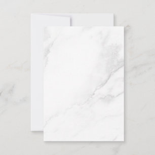 Weißer Marmor RSVP Karte