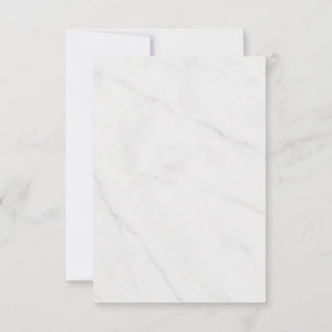 Weißer Marmor  RSVP Karte