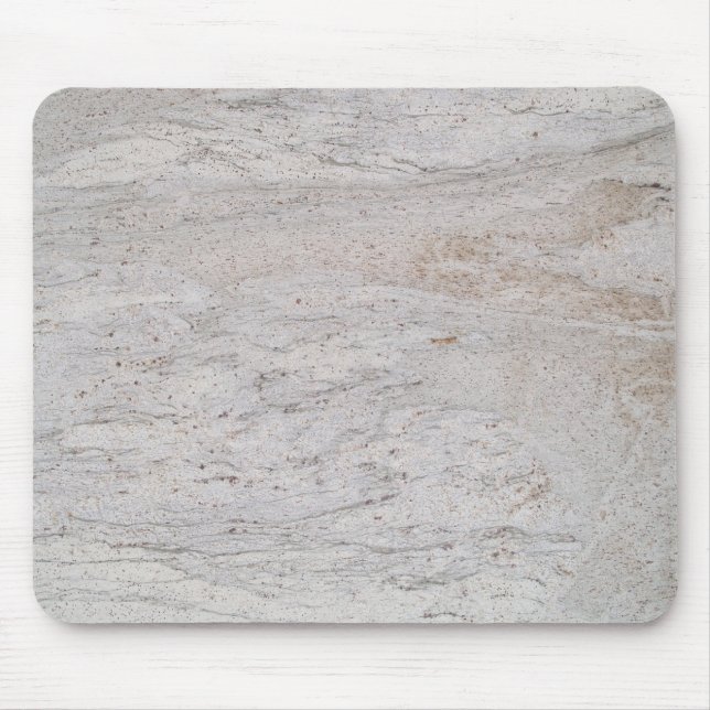Weißer Marmor Swirled Mousepad (Vorne)