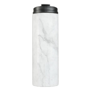 Weißer Marmor Thermosbecher