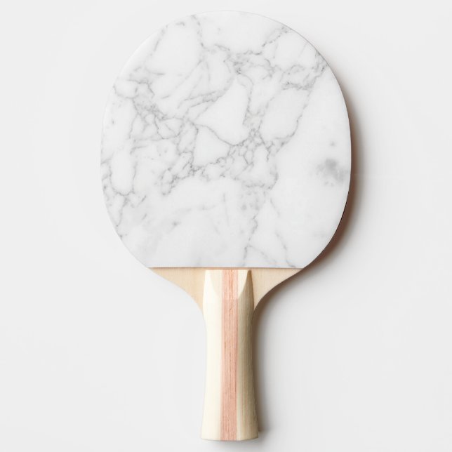 Weißer Marmor Tischtennis Schläger (Vorderseite)