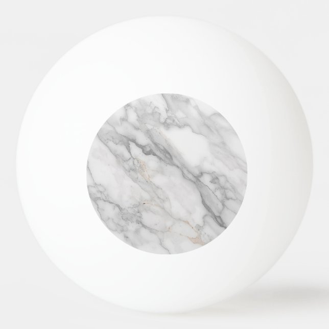 Weißer Marmor Tischtennisball (Vorderseite)