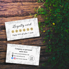 Weißer Marmor Treuekarte