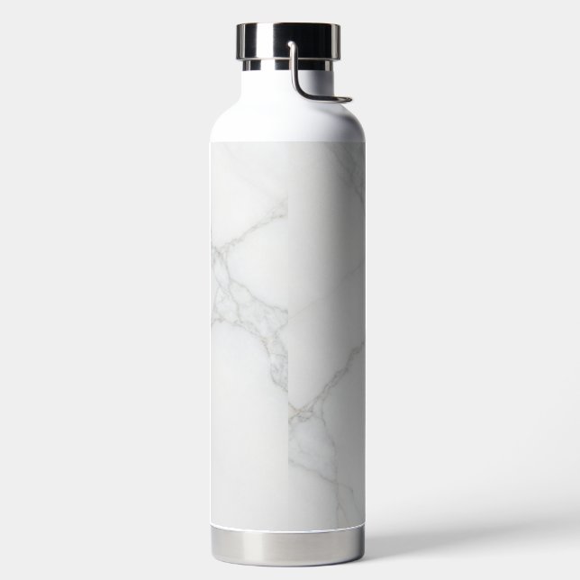 Weißer Marmor Trinkflasche (links)