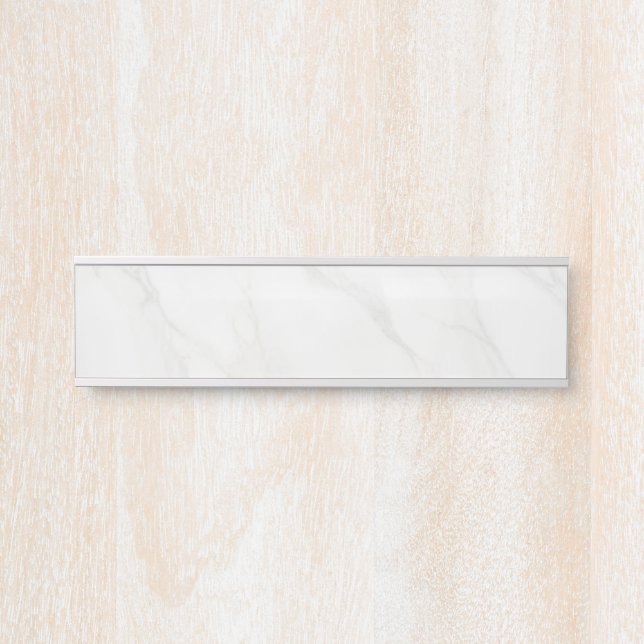 Weißer Marmor Türschild (Vorderseite )