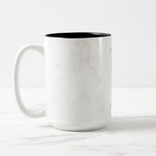 Weißer Marmor Zweifarbige Tasse