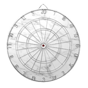 Weißer Marmorsteinfarben, kundenspezifische Tafel Dartscheibe