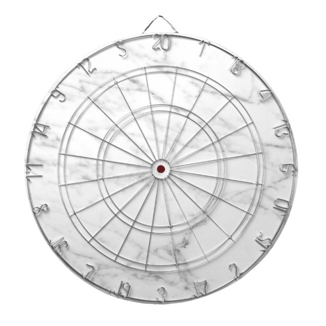 Weißer Marmorsteinfarben, kundenspezifische Tafel Dartscheibe (vorne)