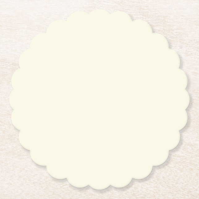 Weißer Minimaler Drink Untersetzer (Vorderseite)