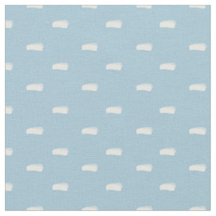Weißer minimalistischer Strich auf Pastellblau Stoff
