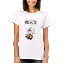 Weißer, moderner Halloween-T - Shirt mit eigener M