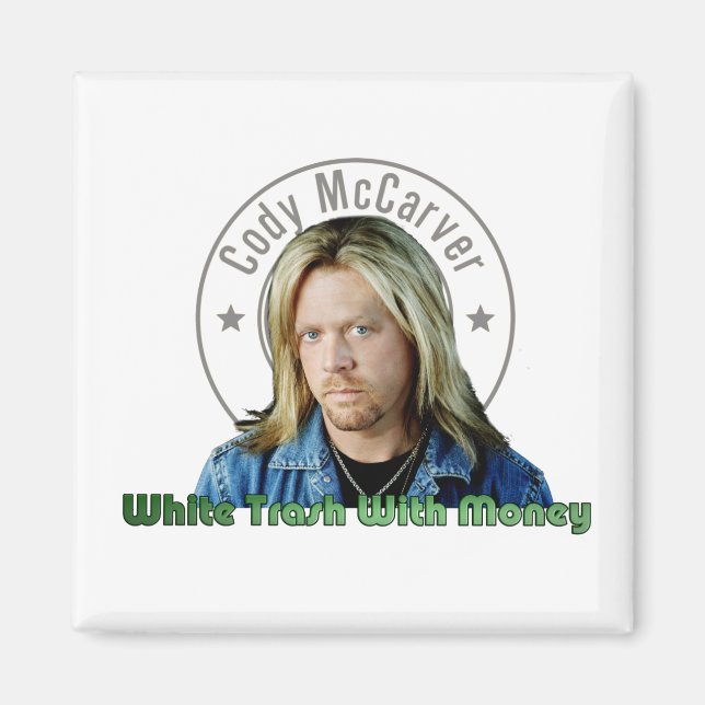 Weißer Müll mit Money Magent Magnet (Vorne)